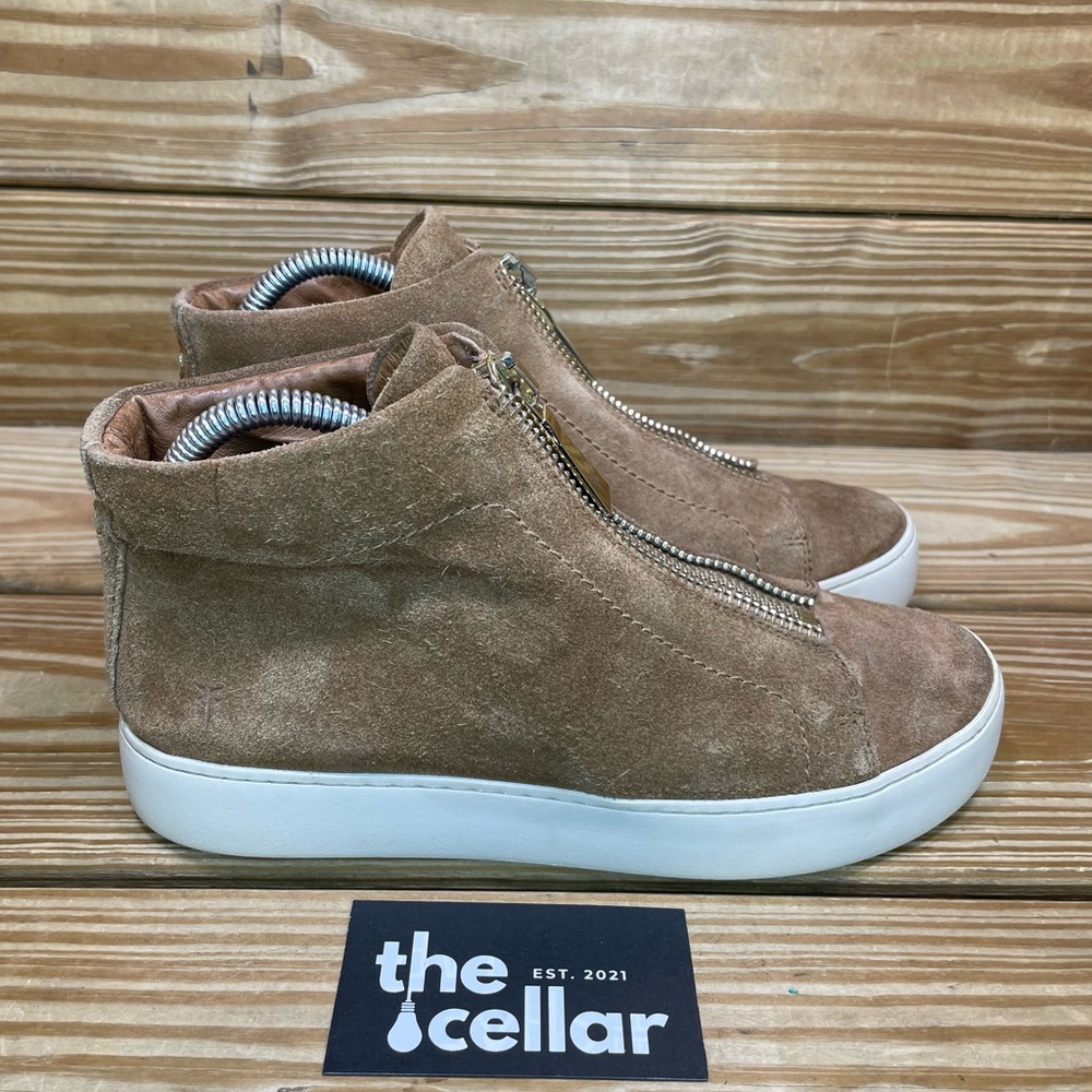 Frye Tan Suede Sneakers